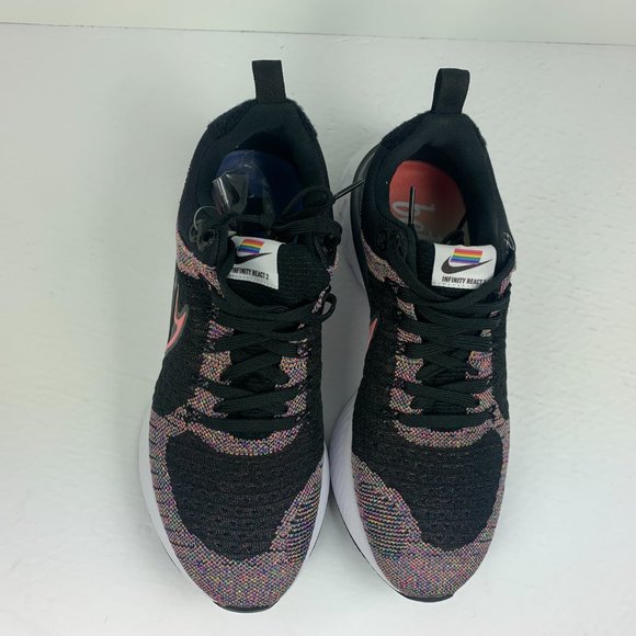 Nike React Infinity Run FK 2 BT DD6790 001 Black/Multicolored New Men's Size 9 - Picture 10 of 12